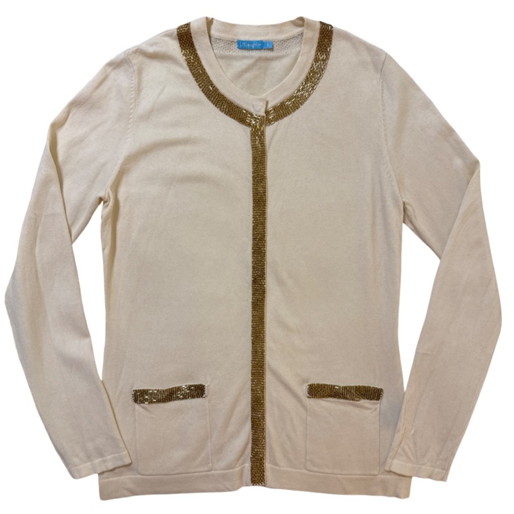 J. McLaughlin Beaded Cardigan - Small